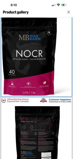 NOCR 1 kg | Respiratory Health Supplement for Horses | Supports Healthy Lung Function | Helps Maintain Stamina and Peak Performance