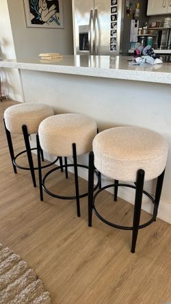 3 counter height stools