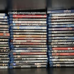 3D BLU-RAY/BLURAY/DVD MOVIES