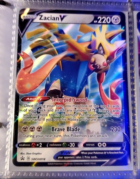 Pokemon Super Rare Zacian V
Holofoil Card