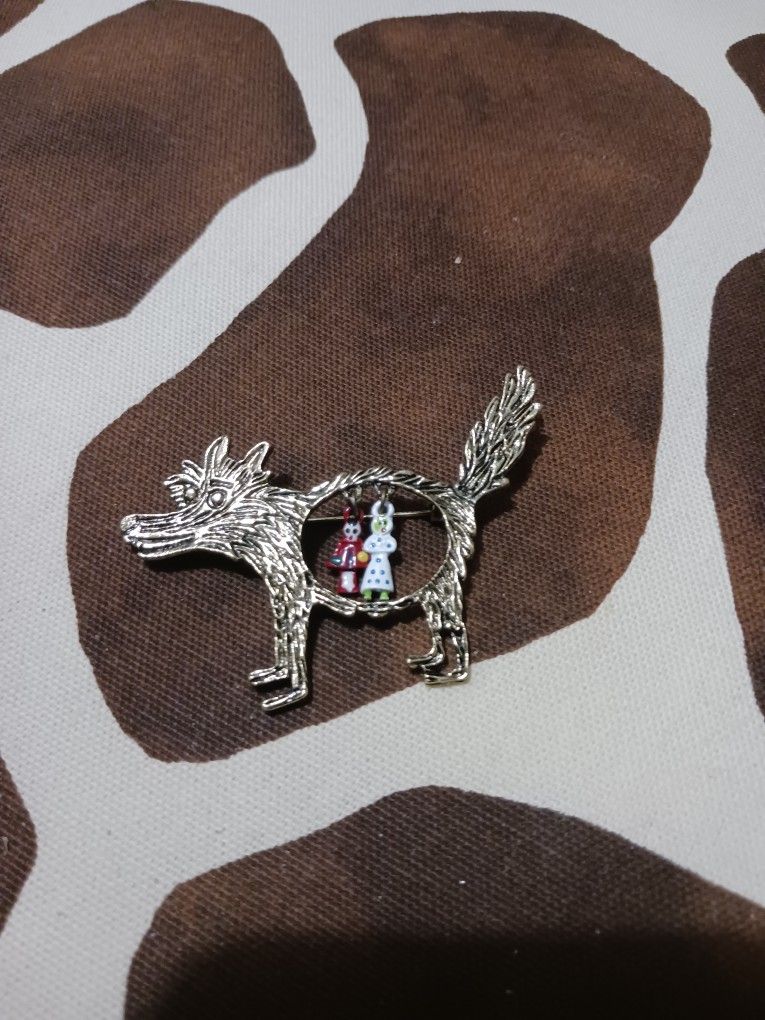 Brooch Pinks Vintage Metal Wolf Brooch For Women