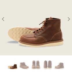 SIZE 7 RED WING WATERPROOF LEATHER SOFT TOE BOOTS BRAND NEW 