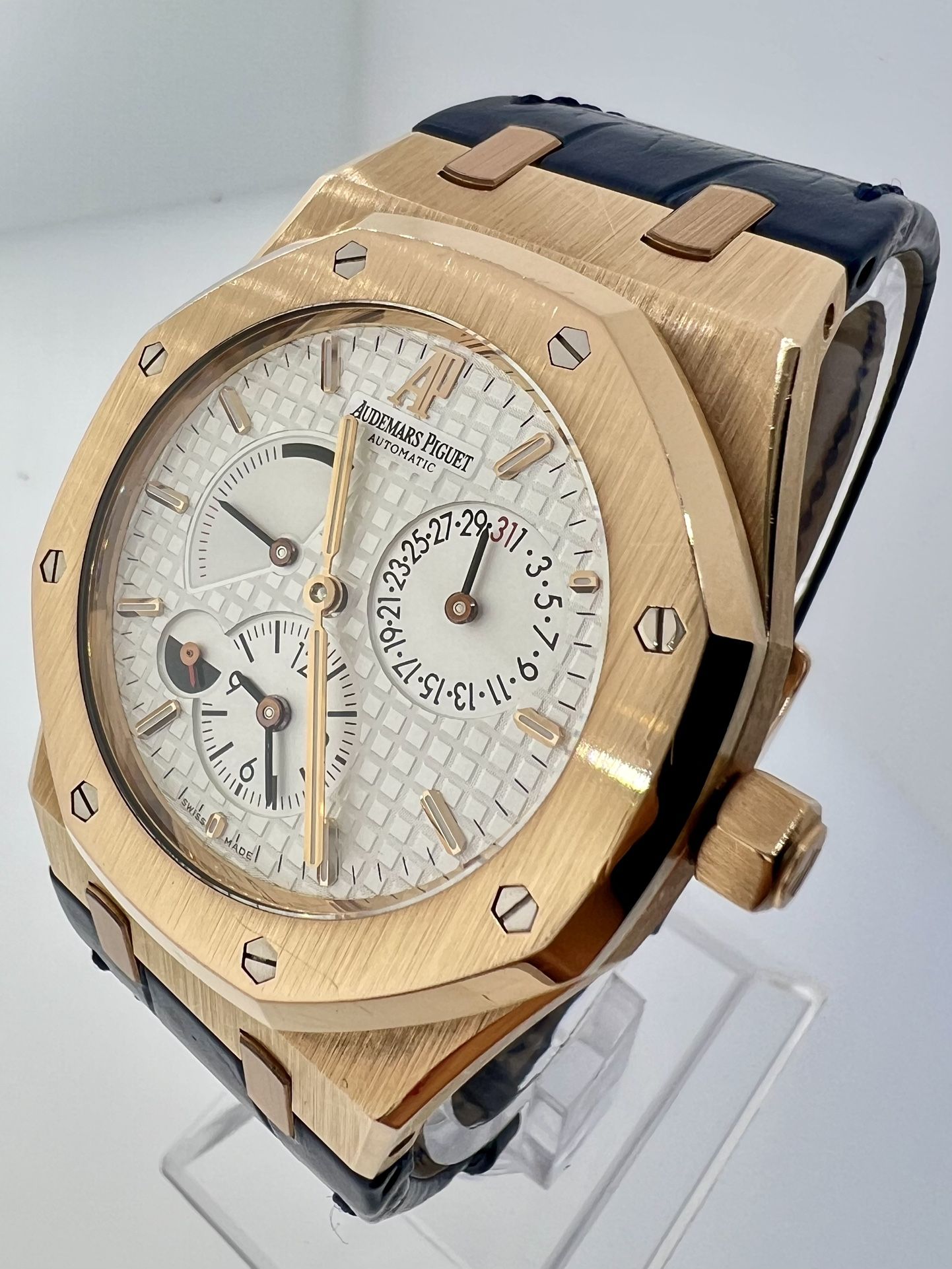 Audemars Piguet Royal Oak Dual Time Rose Good Men’s Watch 26120OR
