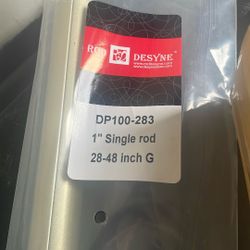 Free Gold Curtain Rod 28-48”