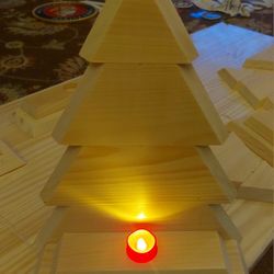 Handcrafted Wooden Christmas Trees