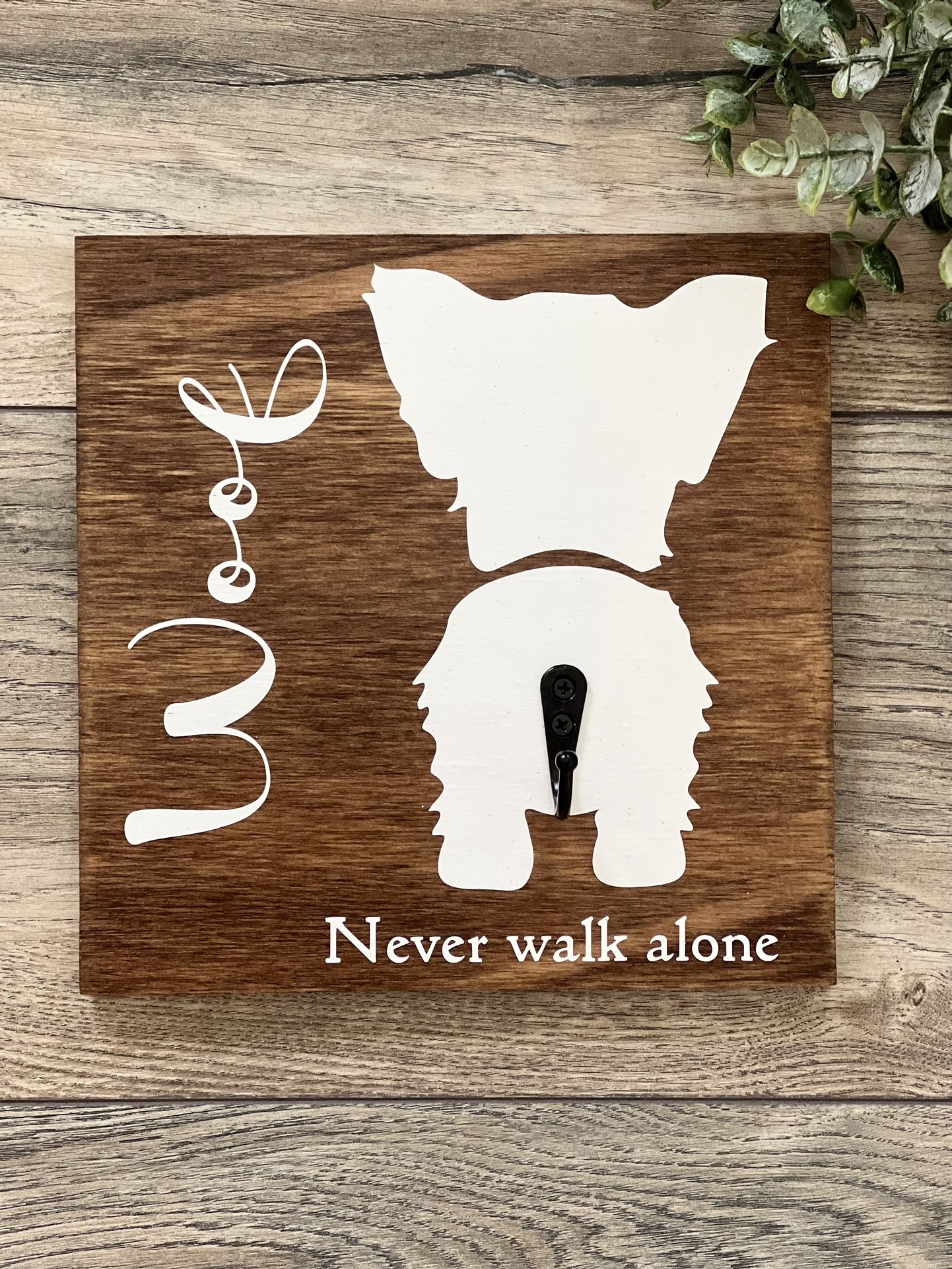 Personalized Dog Leash Holder