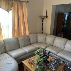 4 Piece Section Leather Couch