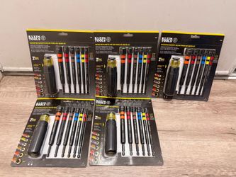 Klein Tools Ratcheting Magnetic Hollow Power Nut Driver Set