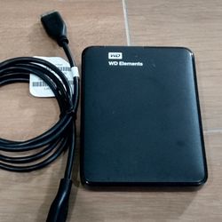 Portable Hard Drive 750GB Western Digital Elements