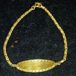 10k Gold ID Bracelet 