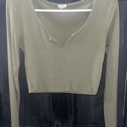 Garage Olive Green Long Sleeve 