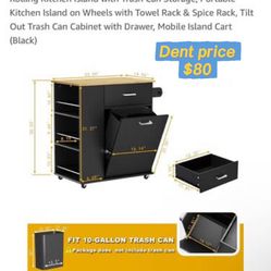 Rolling Kitchen Island 