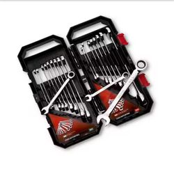 Husky 72-Tooth Ratcheting SAE/MM Combination Wrench Set (20-Piece)