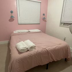 Queen Bed Meal Frame And Mattress Included