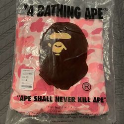 Pink Bape Hoodie Size M