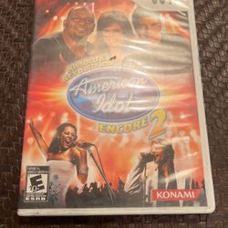 AMERICAN IDOL: ENCORE 2 GAME FOR NINTENDO Wii, GAME DISC, CASE, MANUAL, KONAMI