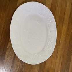Gorgeous Turkey Ceramic Serving Platter - Like New!