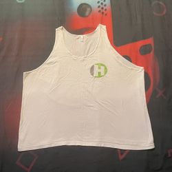 American Apparel Men’s White Tank Top Size 2XL 100% Cotton Made In Honduras