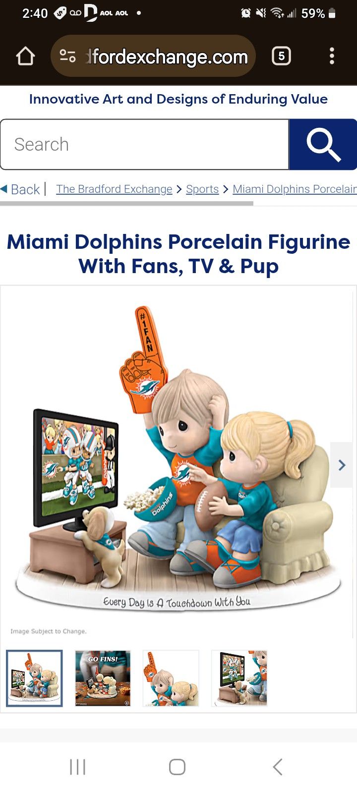 Miami Dolphins Precious Moments