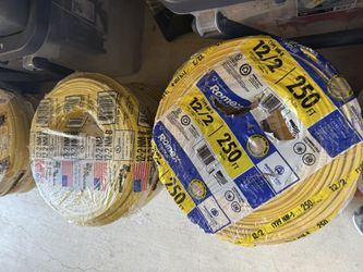 Electric Wire 12/2 250’ New  Yellow