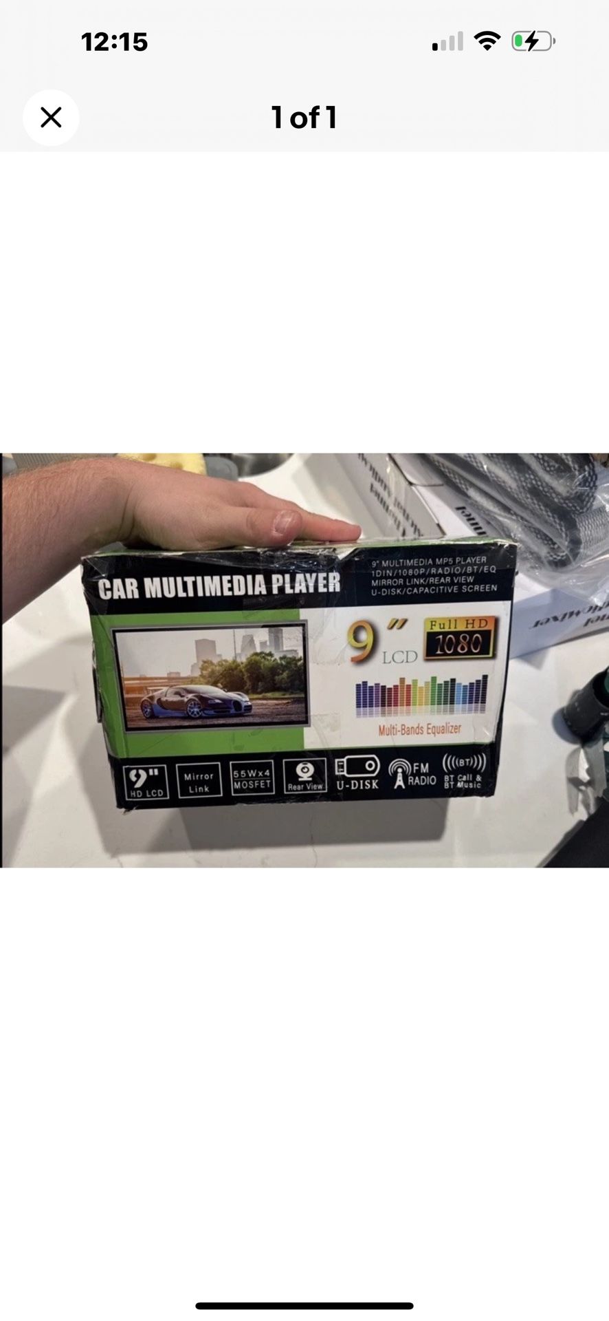 CAR MULTIMEDIA PLAYER9" MP5 PLAYERI DIN / 1080P/RADIO/ BT+EQ HD 1080