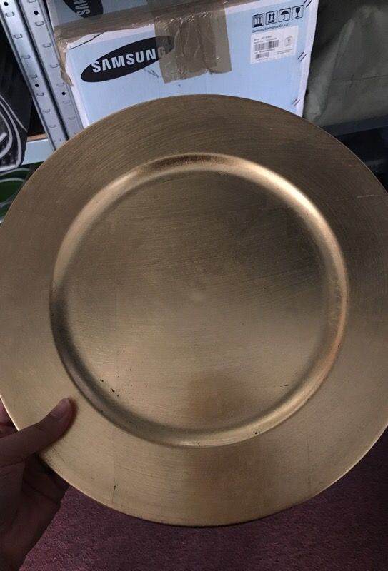Gold Charger Plates/wedding party decoration