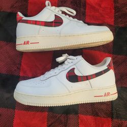 Nike Akr Force 1s Flannel Swoosh 