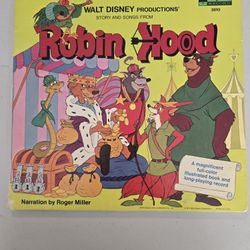 Disney’s Robin Hood – Story & Songs Book + Record (Vintage 1973)
$35
