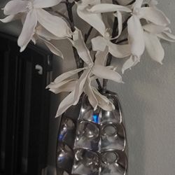 Z Gallerie Vase With Fabric Stems