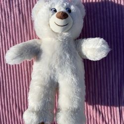 Build-A-Bear Lil Cub Pudding Teddy Bear White Plush Stuffed Animal