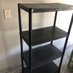 2 Plastic storage rack