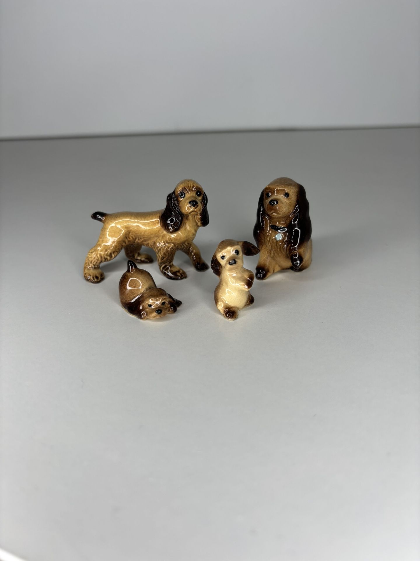 Vintage Hagen Renaker Spaniel Family