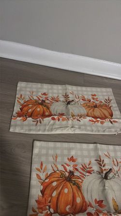 Pumpkin pillow covers