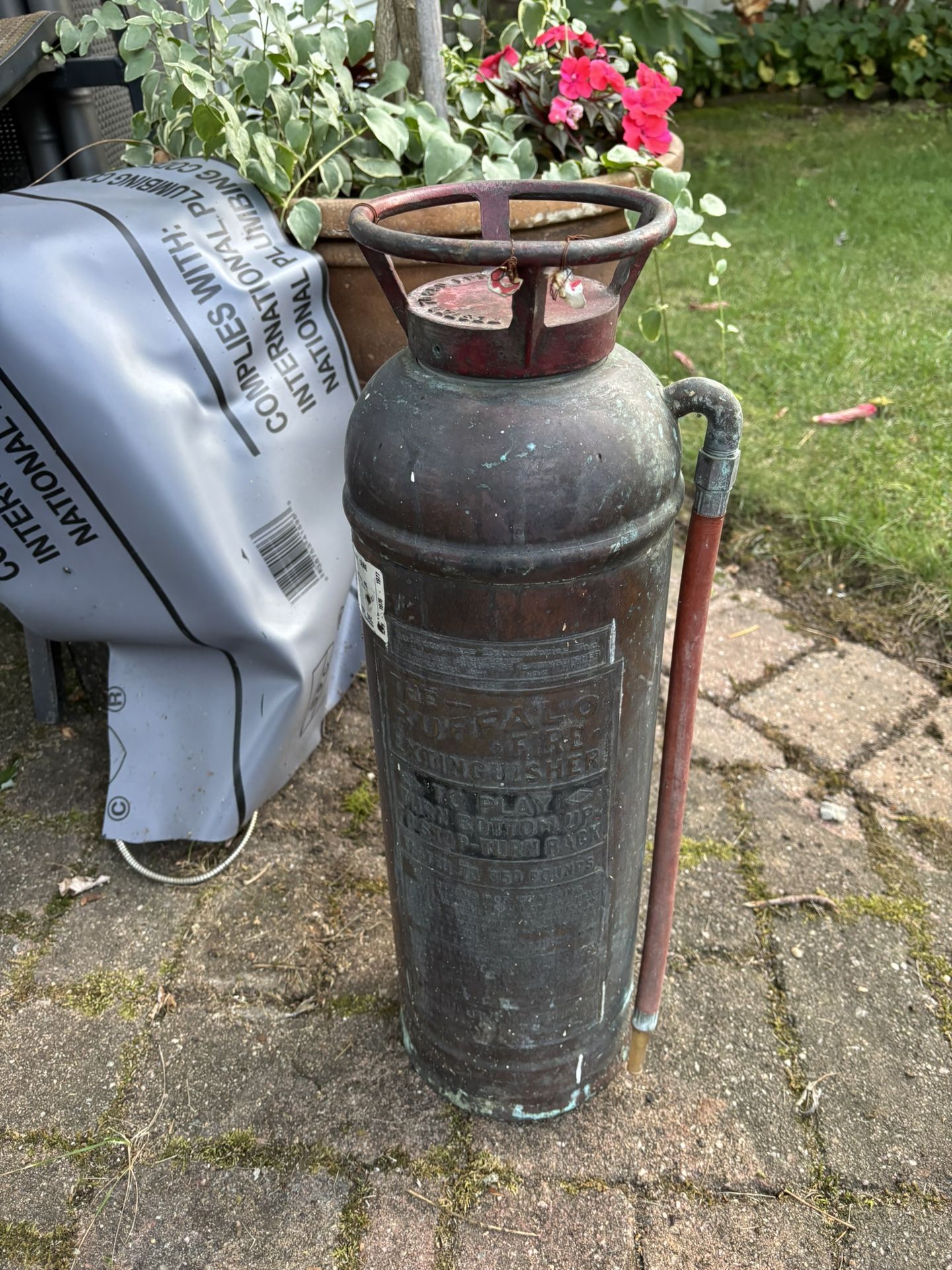 Vintage Copper Fire Extinguisher