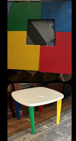 Lego baseplates and table