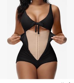 SHAPSHE Women's Tummy Control Swimsuit One Piece Slimming Bathing Suit Cutout Tie Knot Front Bikini Push Up Swimwear I have 2 colors size large new $2