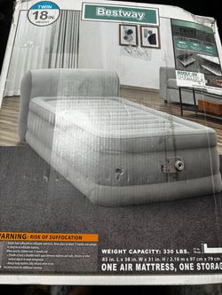 Twin Air mattress with internal air pump