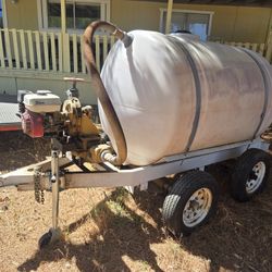 Water Tank Trailer, 500 Gallon 