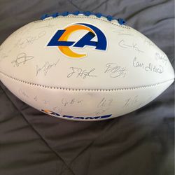 2021 rams signed football (signed by whole team)