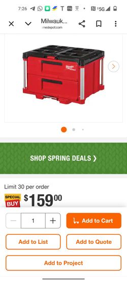 2 Drawer Milwaukee packout