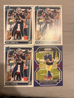 NFL Jumbo Cards - Mac Jones Rated Rookie And Matthew Stanford Prizm