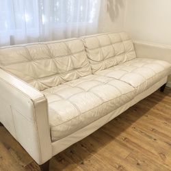 Vegan Leather Modern Couch