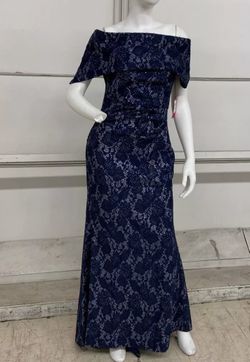 New Vince CAMUTO  Off-The-Shoulder Sequin Lace Gown