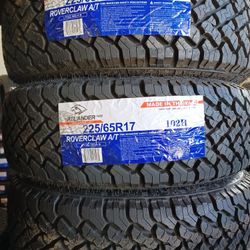 225/65/17 ATLANDER ( 4 NEW TIRES ) WE HAVE NEW AND USED TIRES IN GOOD PRICES 👍 😀 💰