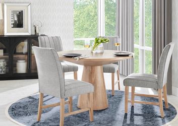 Round 48” Dining Table with 4 Chairs