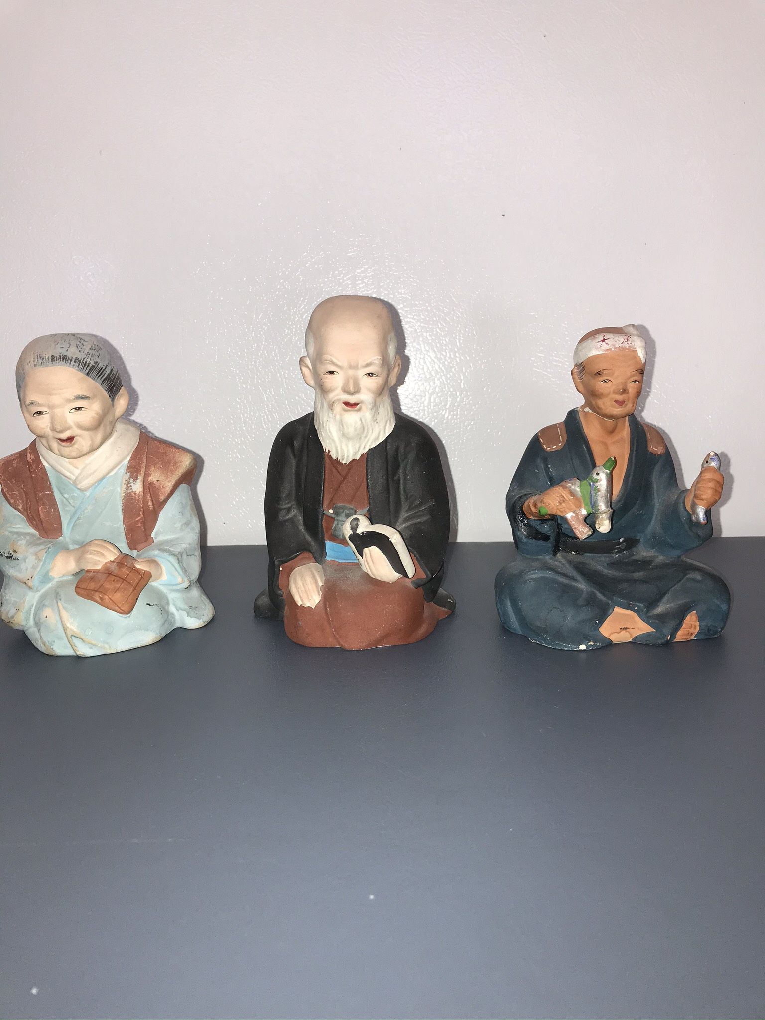 3 Oriental figurines