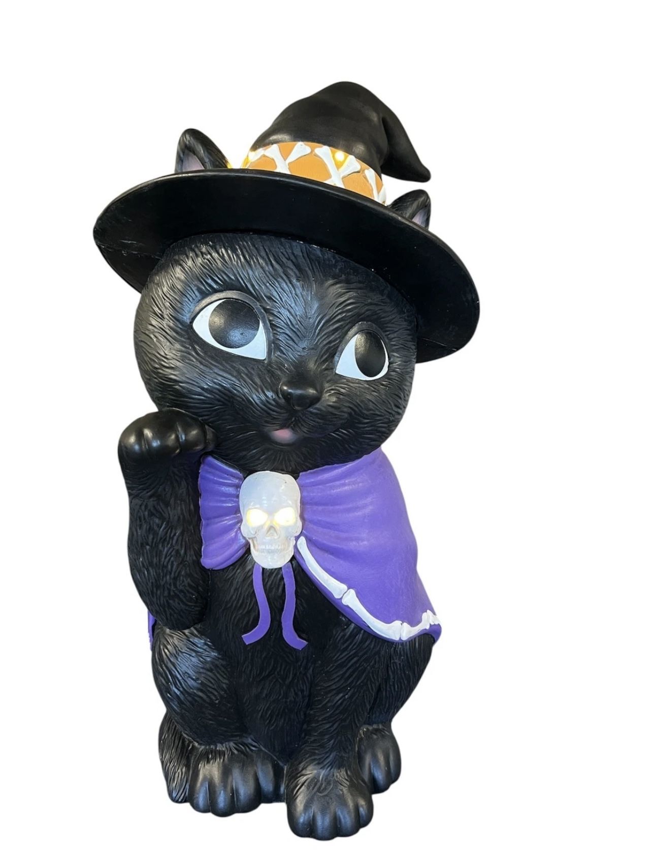 Halloween LED Black Witch Cat 30” Retired