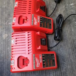 MILWAUKEE M12/M18 CHARGERS NEW $45 EACH 