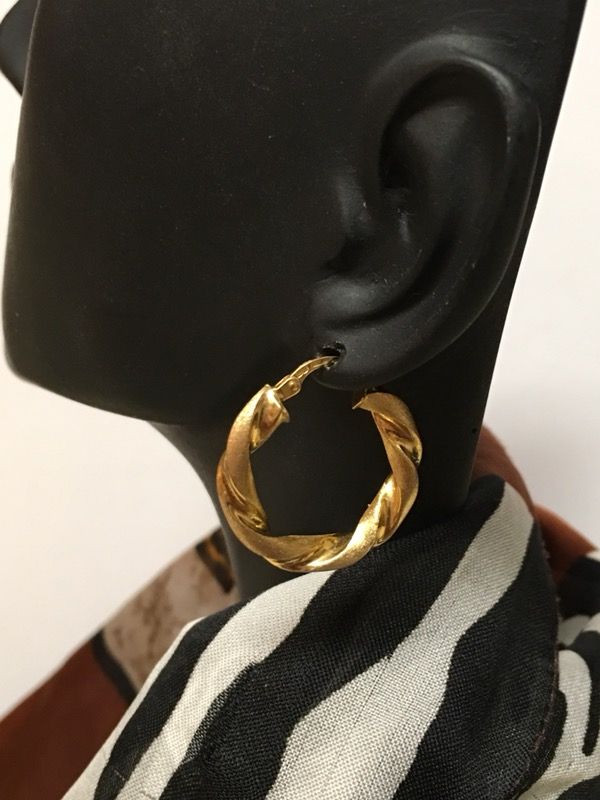 14k gold hoops