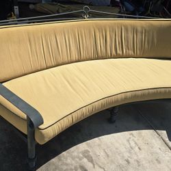 $1500 BEAUTIFUL ARIZONA IRON BIG COUCH With SUNBRELLA Cushions 